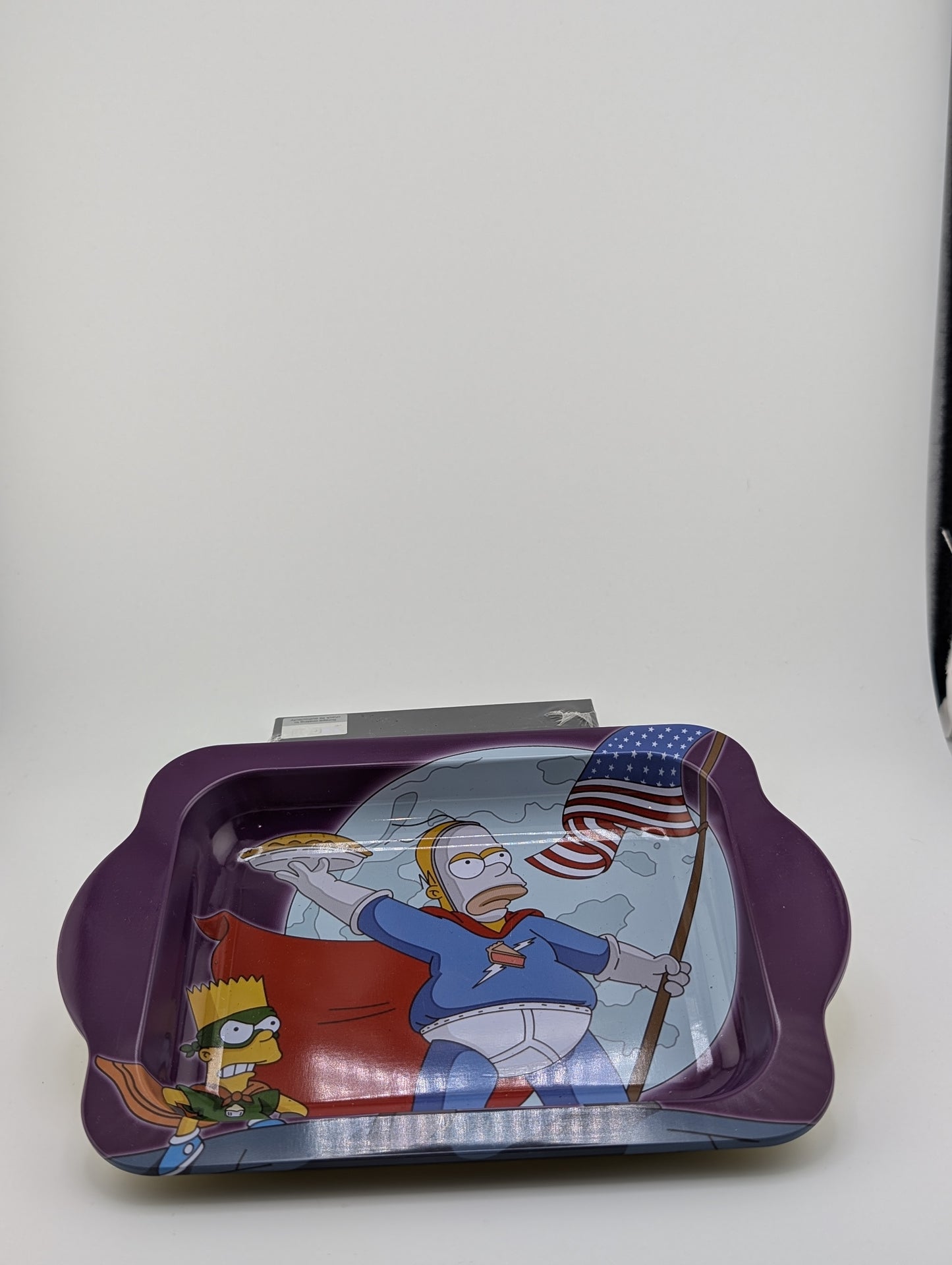 Bart & Homer Simpsons Super Heros Metal Rolling Tray (Mini)