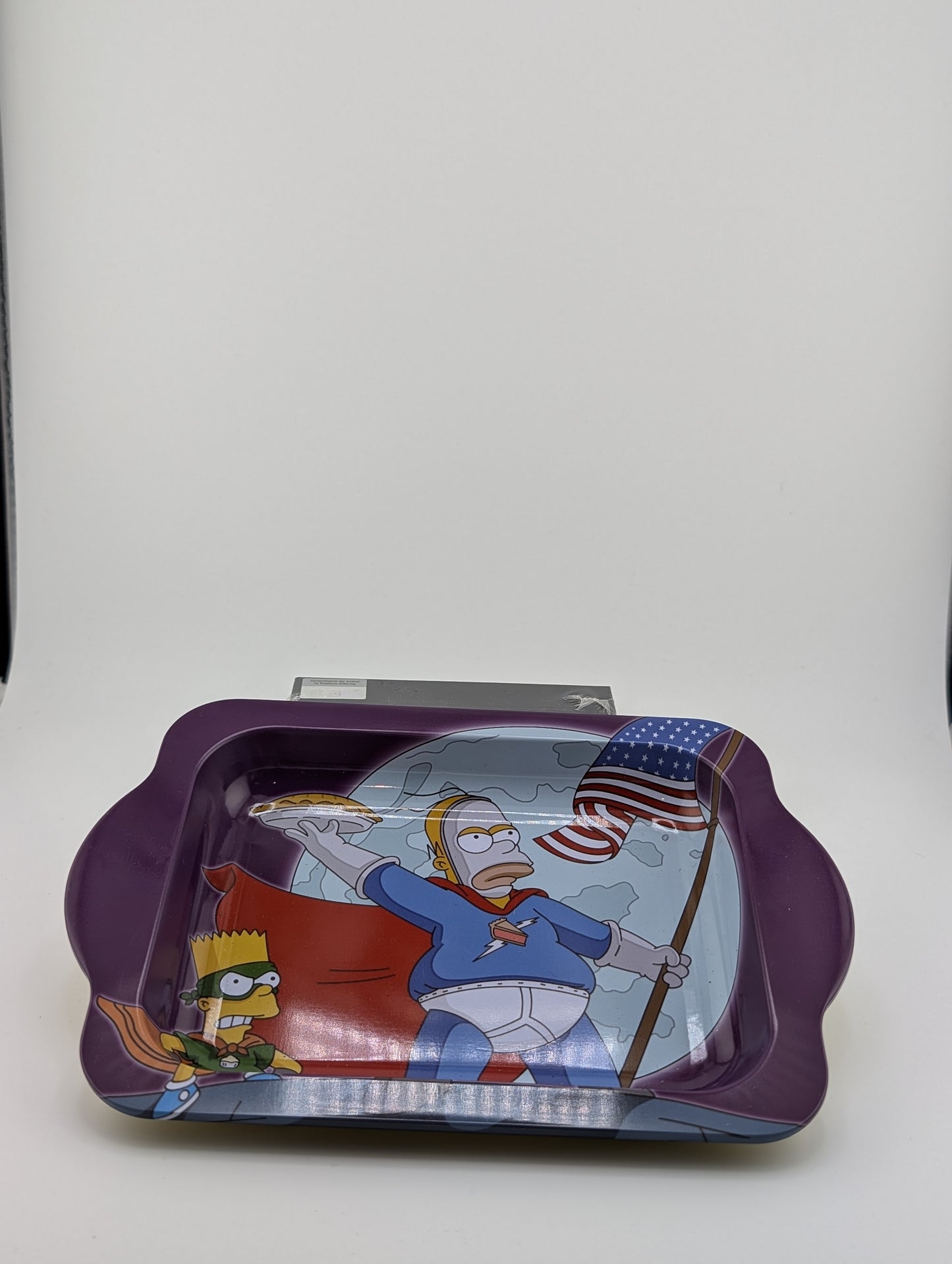 Bart & Homer Simpsons Super Heros Metal Rolling Tray (Mini)