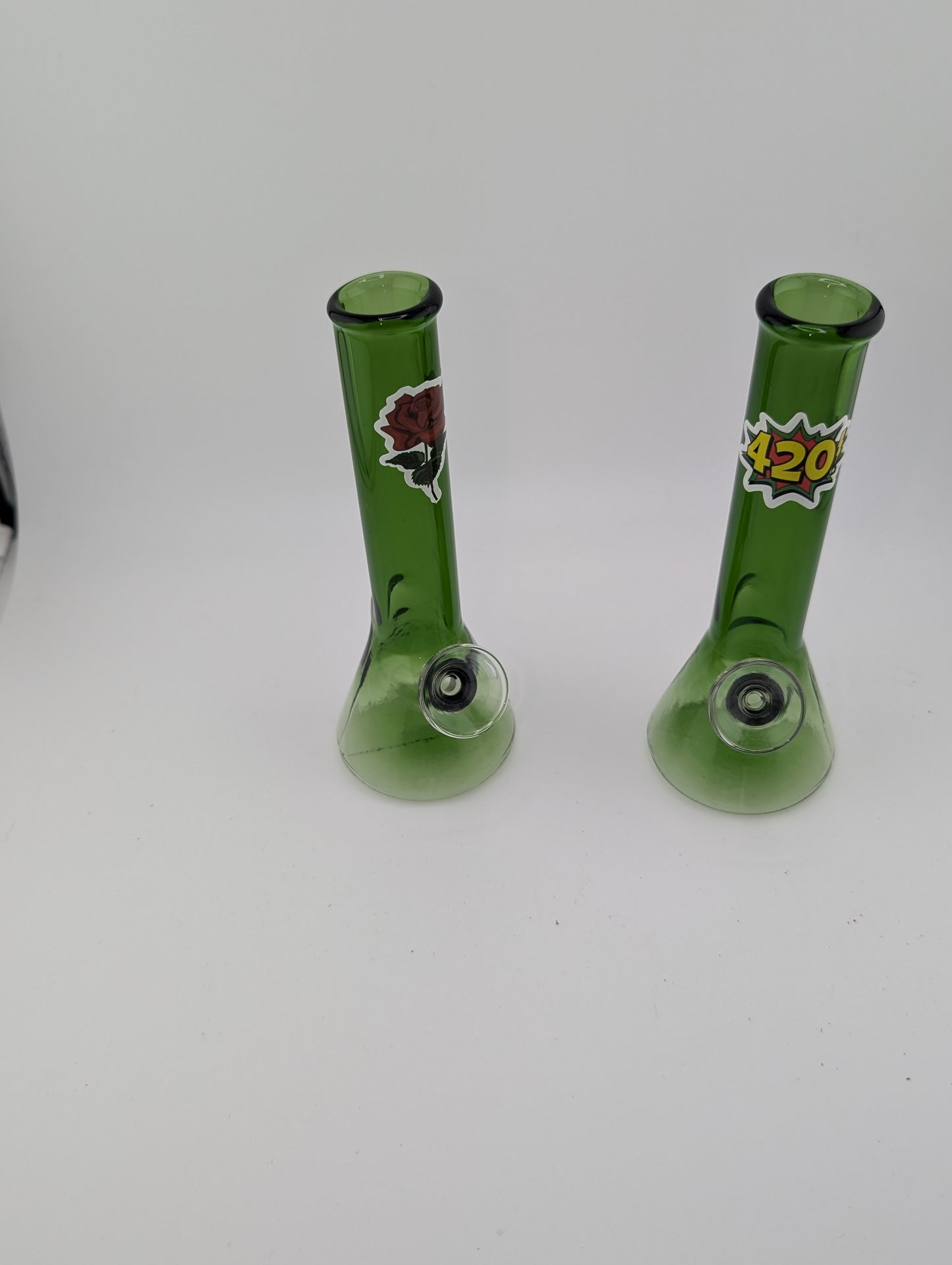 10mm Beaker Shape Water Pipe-Assorted Stickers