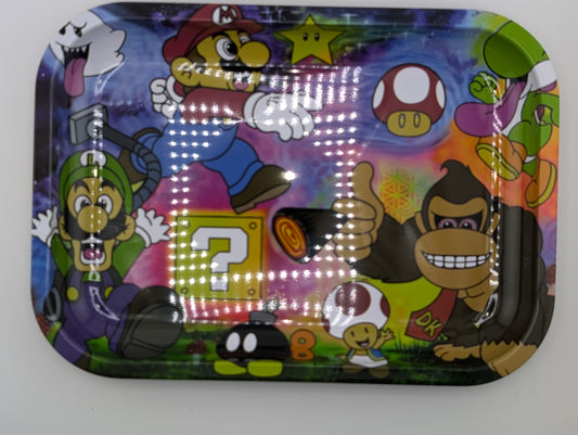 3D Metal Rolling Tray with Magnetic Lid (Medium)