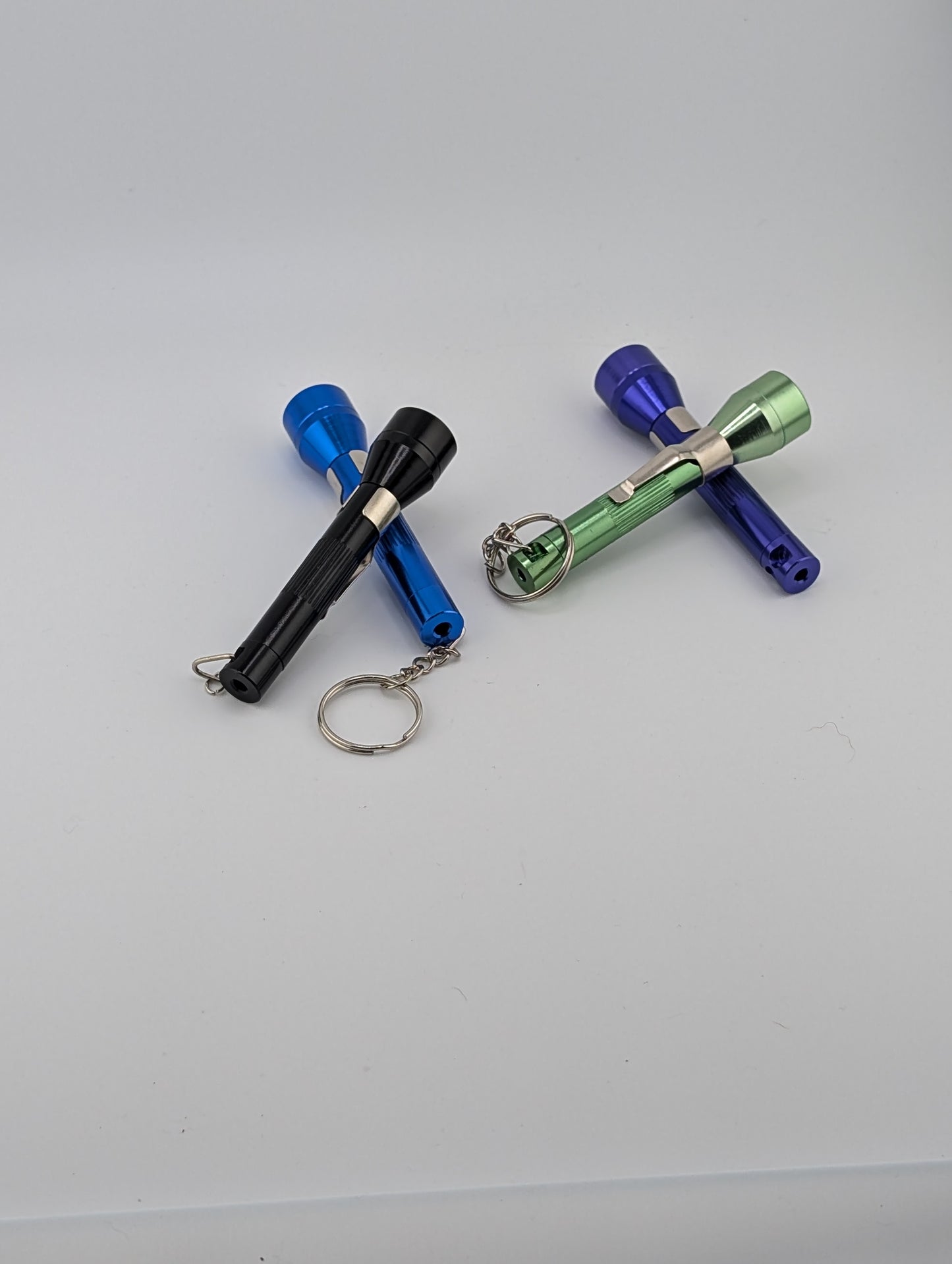 3" Flashlight Metal Hand Pipe