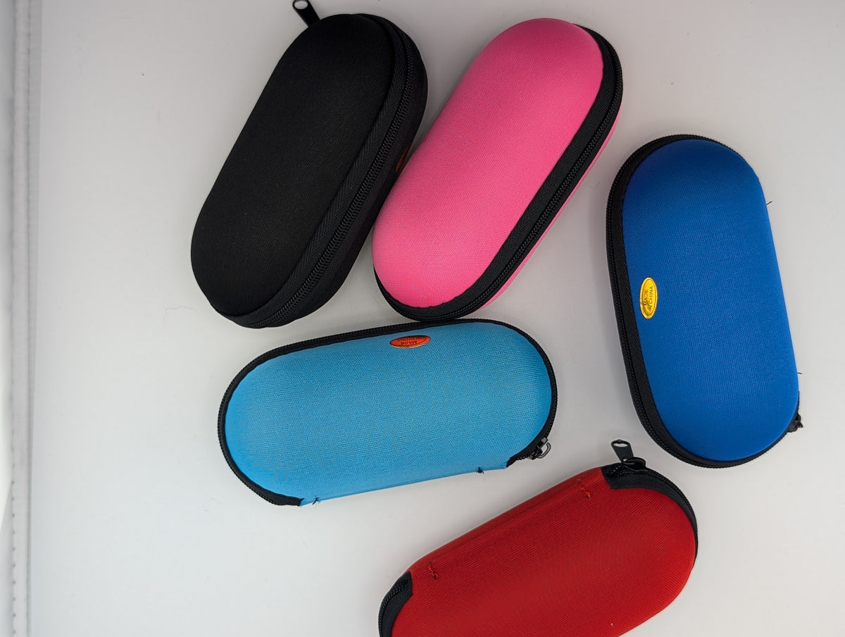 5" Zippered Padded Pouch Hard Carrying Case Protective Glass Storage for Pipes